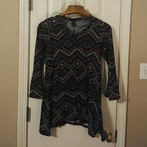 Flare bottom tunic